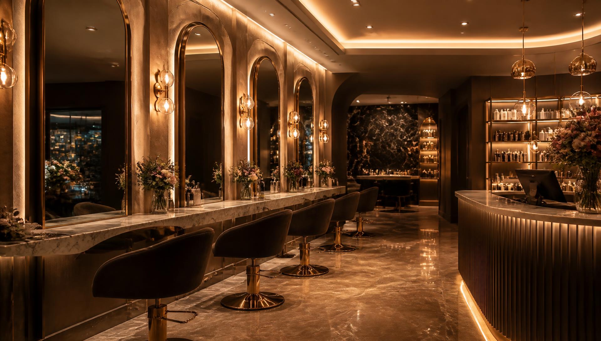 Luxury salon interior